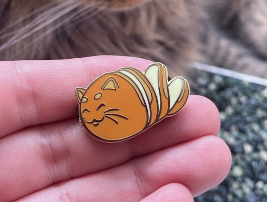 Cat Loaf enamel pin