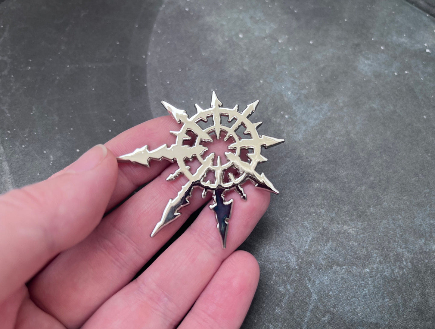 Chaos Star Metal Pin