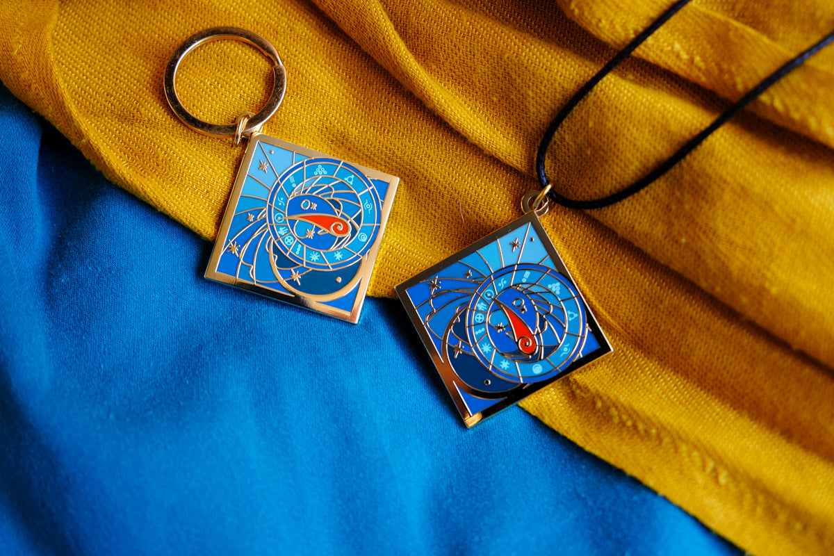 Bionicle Red Star Astrolabe Pendant/Keychain