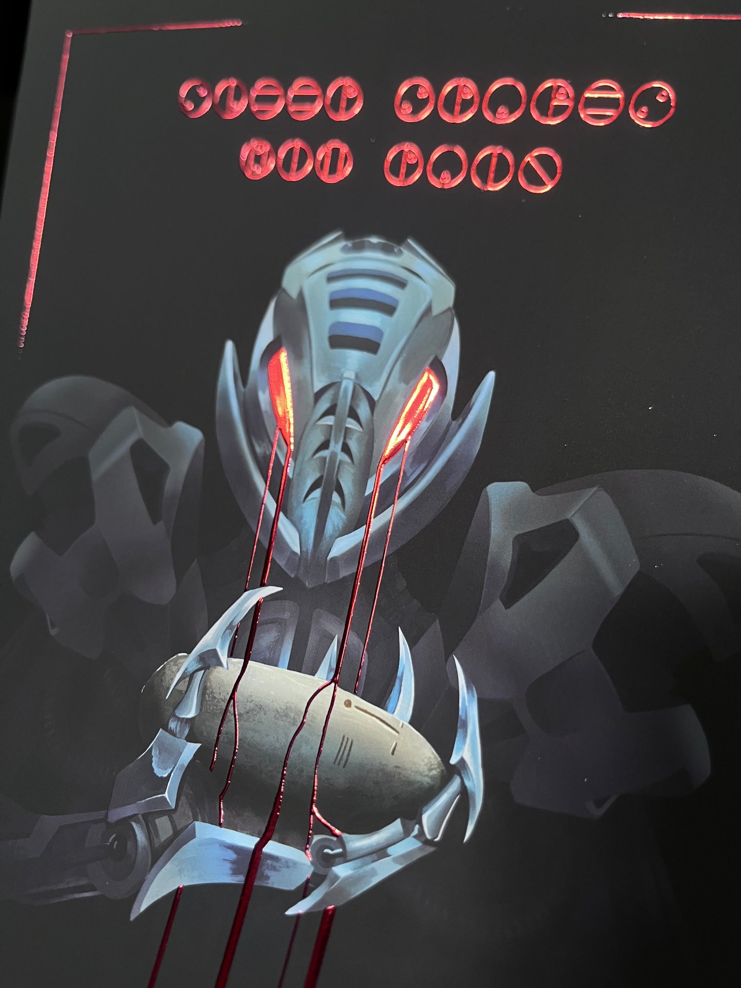 Makuta Teridax Metallic Foil print