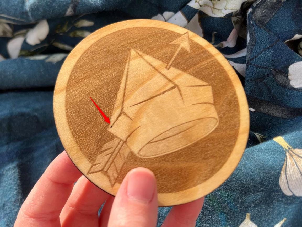 Cat Priest Hat Red Dwarf Wooden Coaster