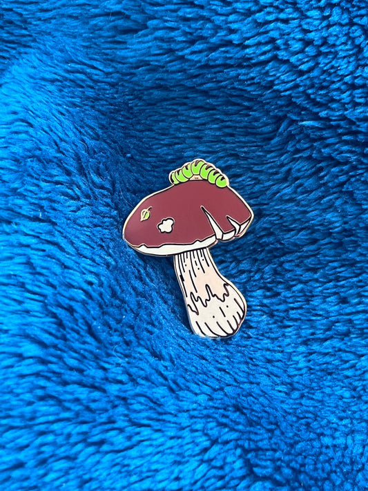 Boletus Mushroom Enamel Pin