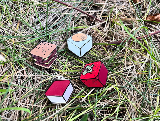 Starfield Chunks Enamel Pins Set of 4