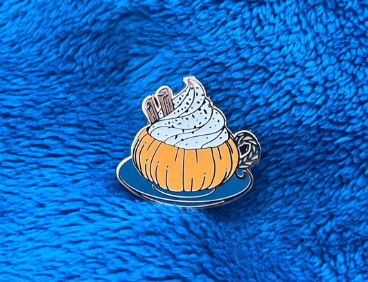 Pumpkin Spice Latte Enamel Pin