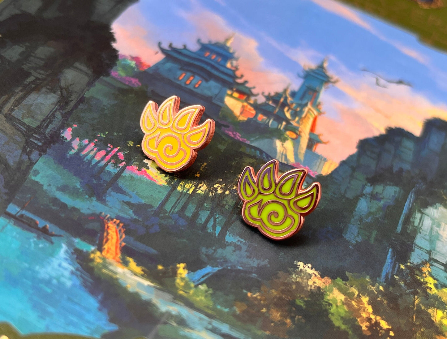 Pet Battles Paw Hard Enamel Pin