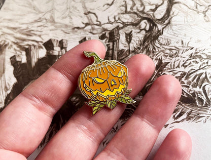 Sinister Squashling enamel pin