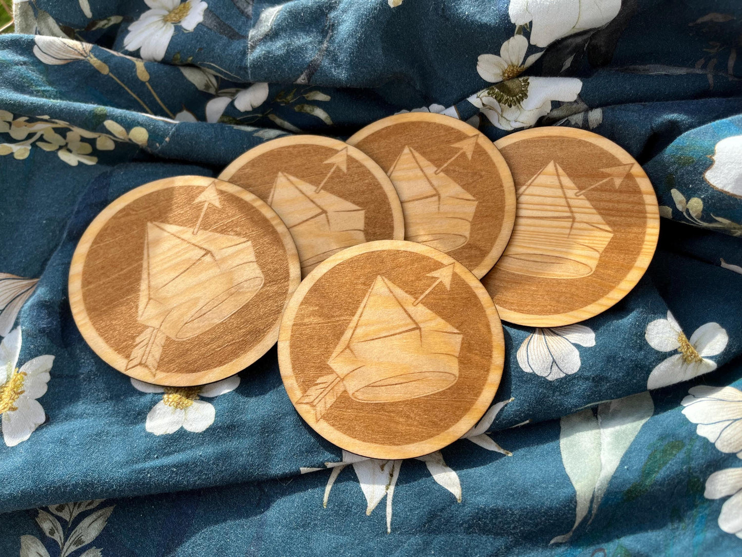 Cat Priest Hat Red Dwarf Wooden Coaster