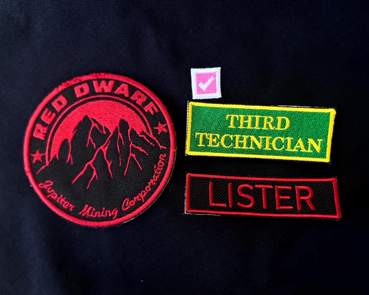 Dave Lister set of costume patches (4 pieces) Red Dwarf
