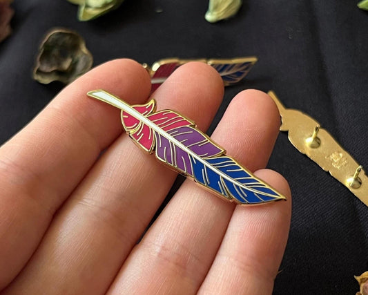 Bisexual Flag Feather pin