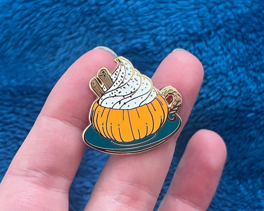 Pumpkin Spice Latte Enamel Pin
