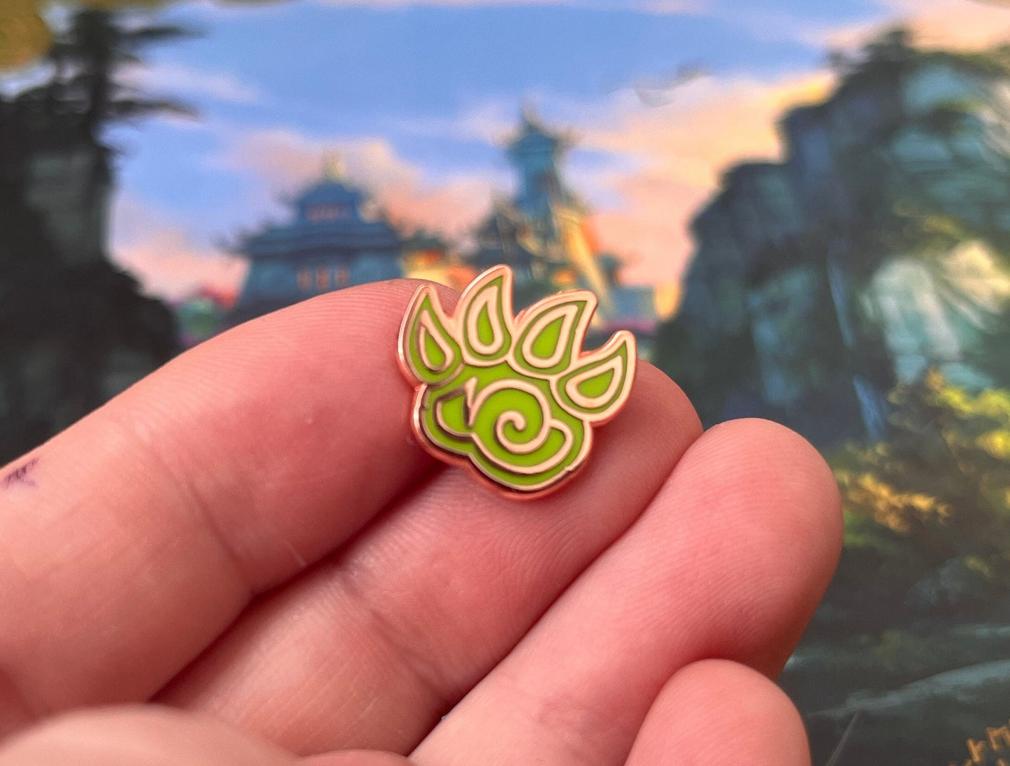 Pet Battles Paw Hard Enamel Pin