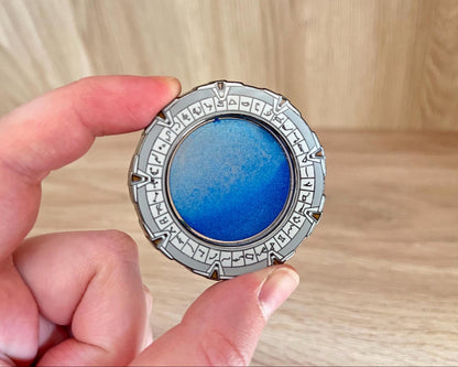 Liquid Stargate Enamel Pin