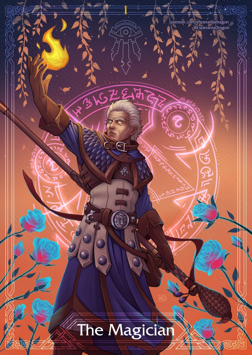 Khadgar Tarot Card The Magician