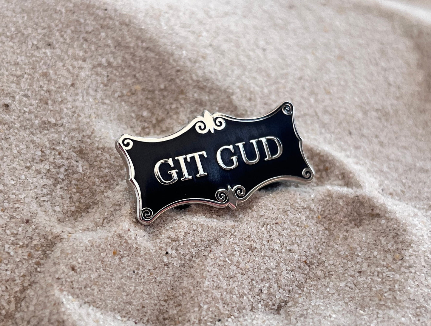 Git Gud Funny Gift For Gamers Hard Enamel Pin