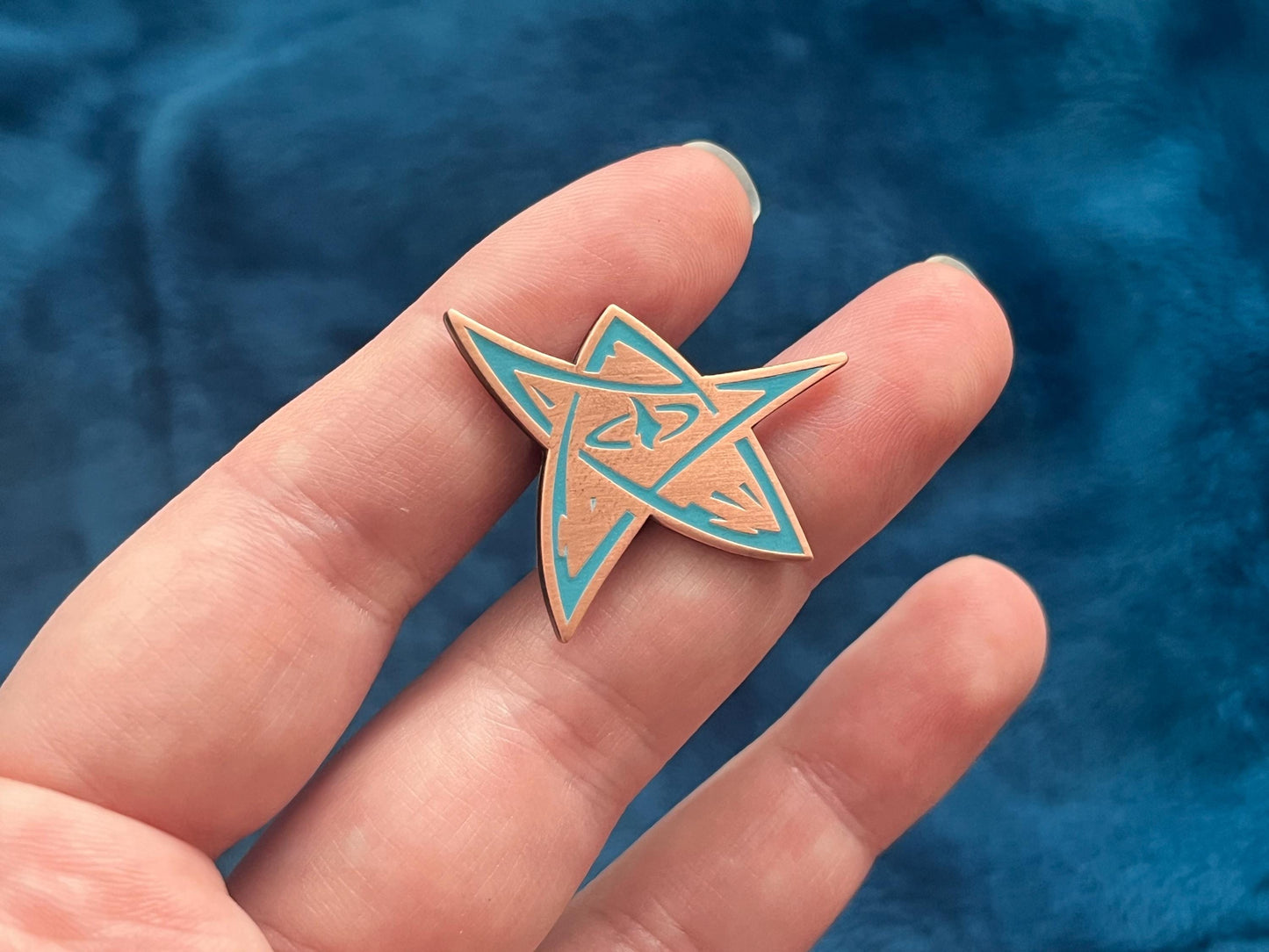 Elder Sign Star Glowing in the Dark Enamel Pin