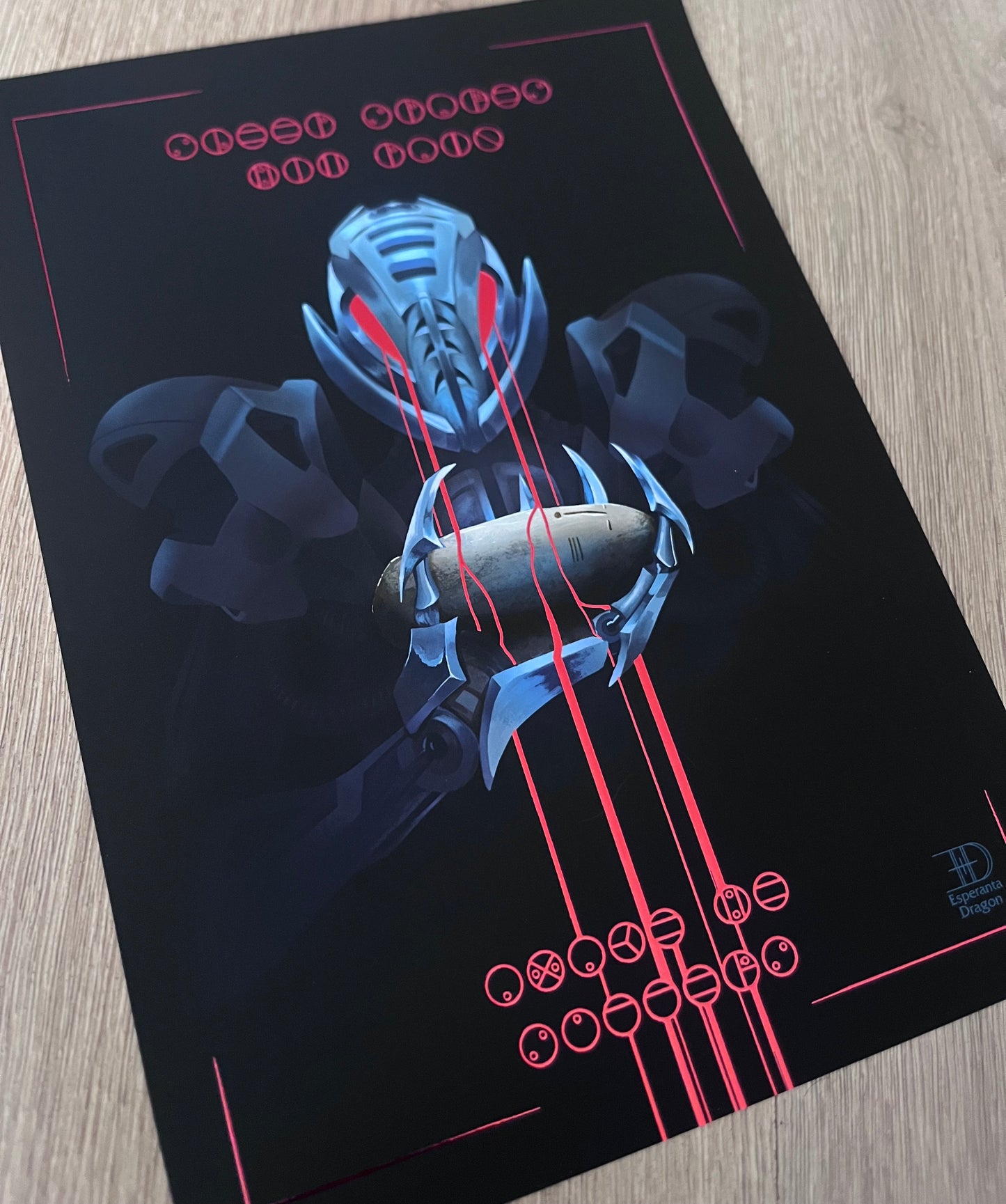 Makuta Teridax Metallic Foil print