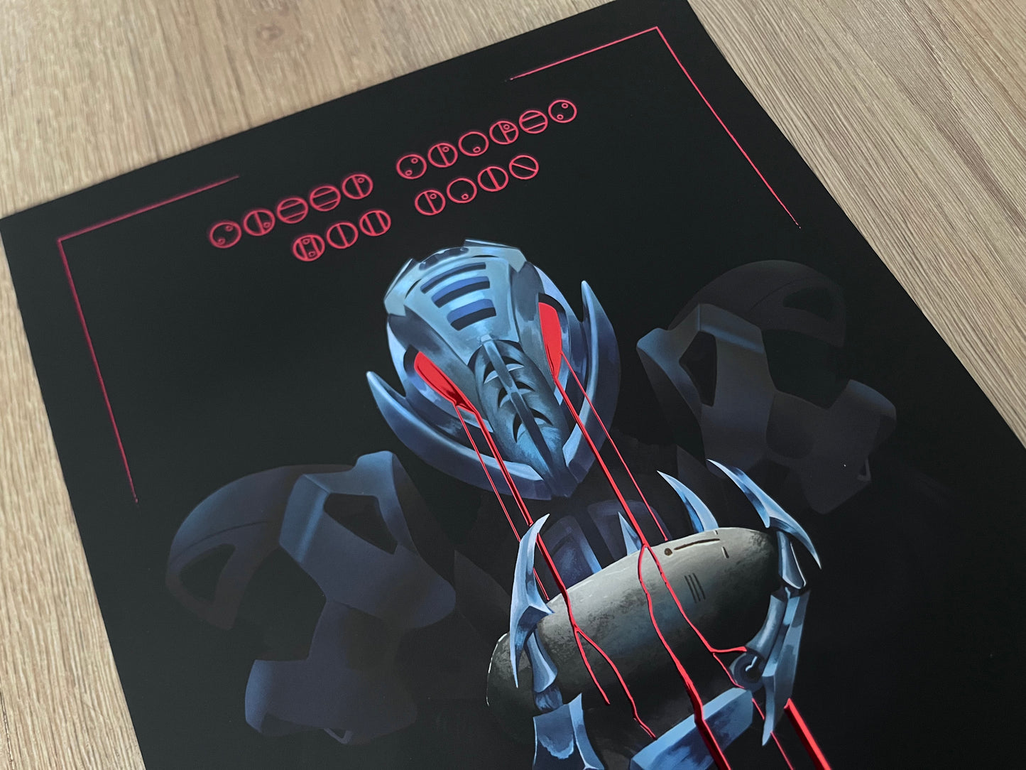 Makuta Teridax Metallic Foil print