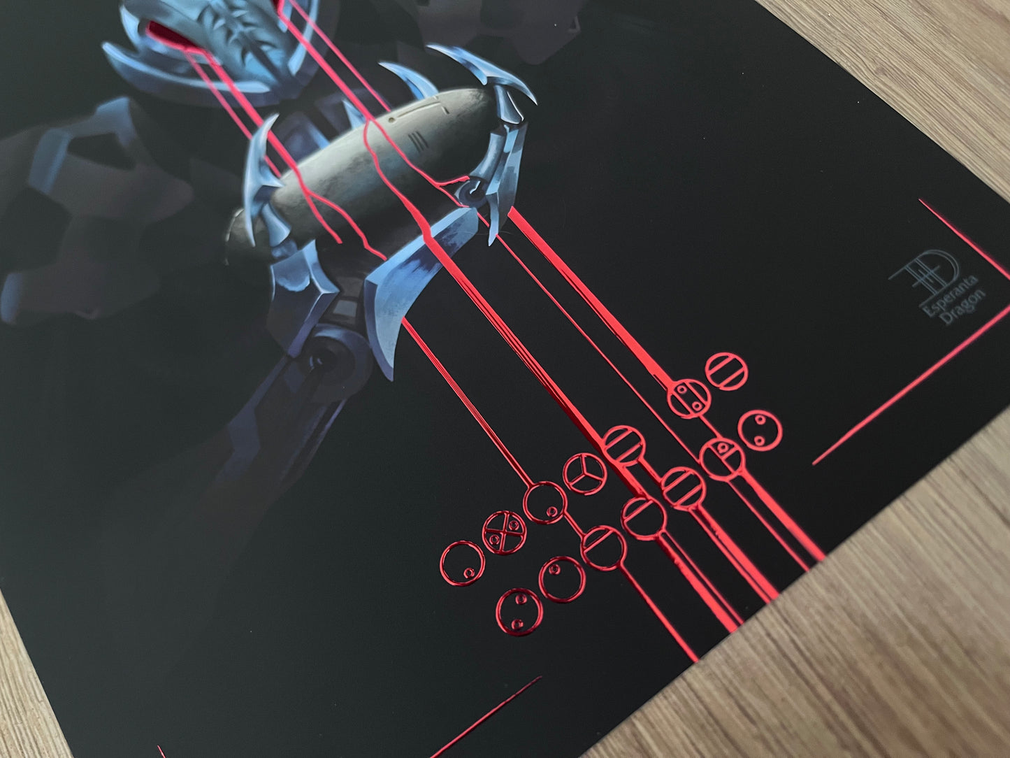 Makuta Teridax Metallic Foil print