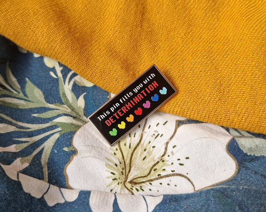 Undertale Determination Hard Enamel Pin
