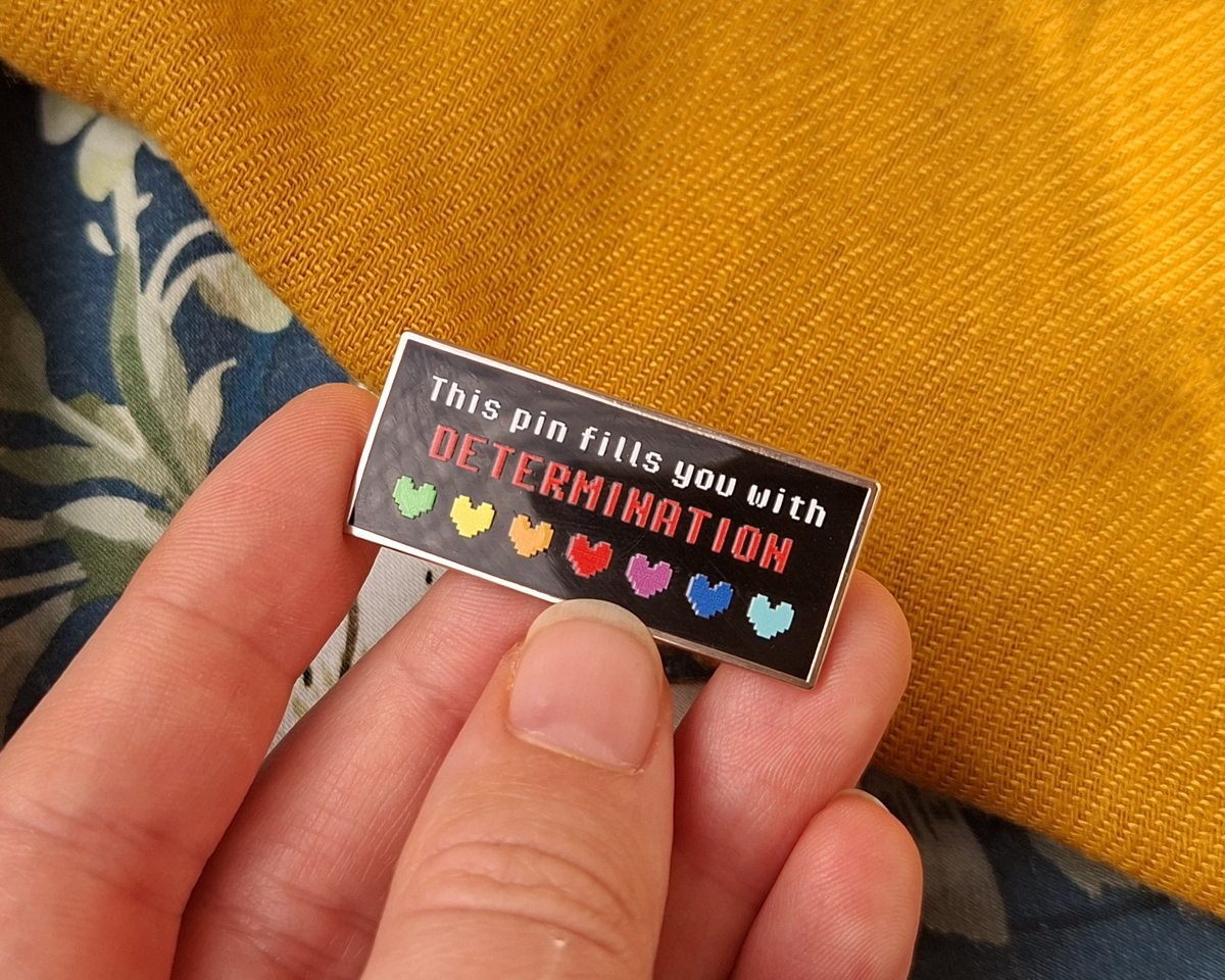 Undertale Determination Hard Enamel Pin