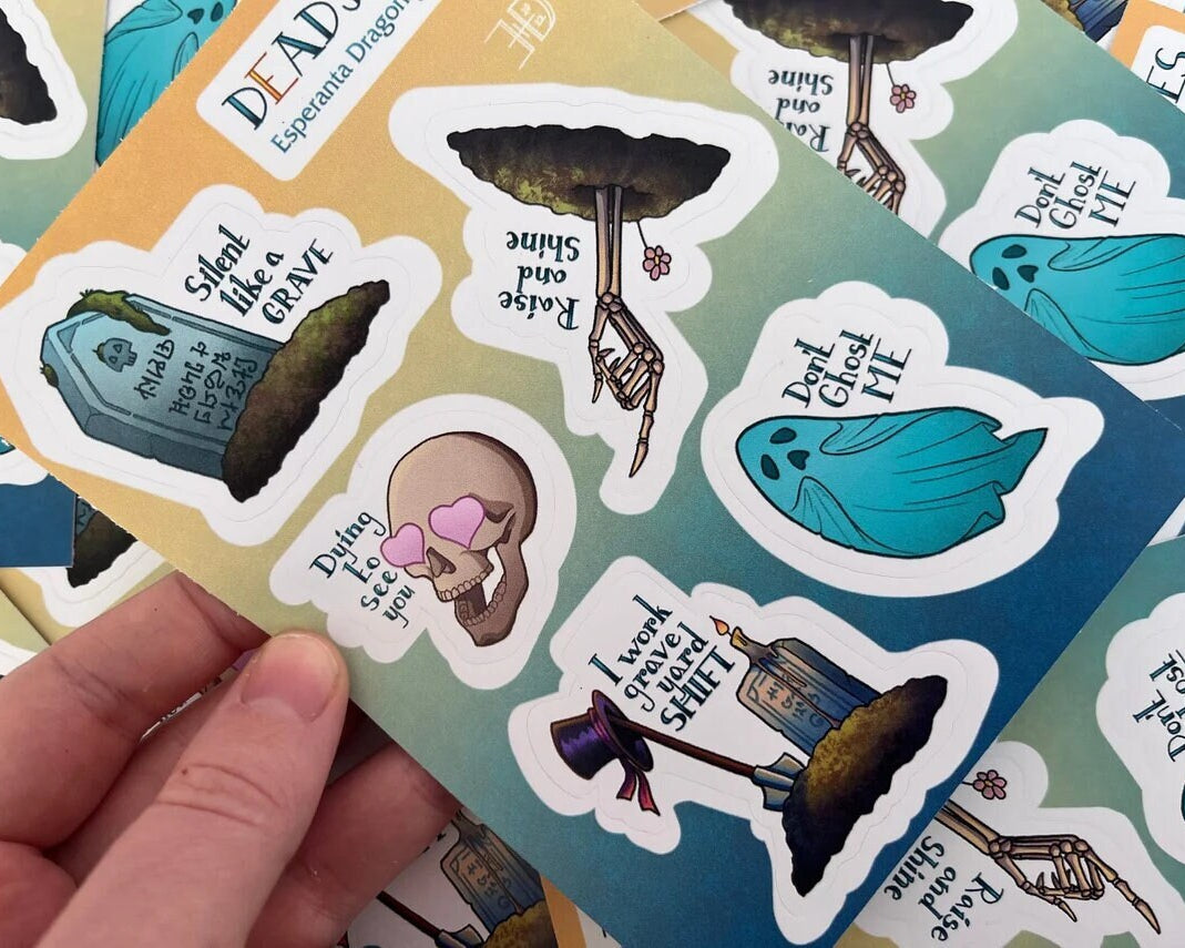 D(e)ad jokes sticker sheet