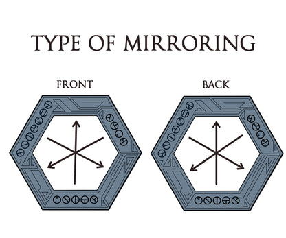 Doublesided (Mirrored) Bionicle Inspired Three Virtues Pendant
