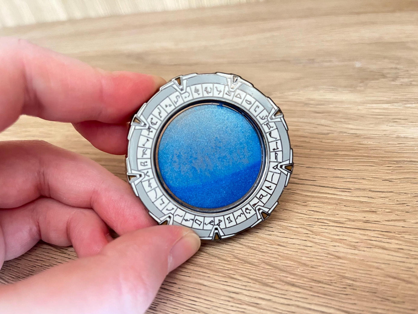 Liquid Stargate Enamel Pin