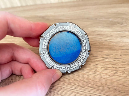 Liquid Stargate Enamel Pin