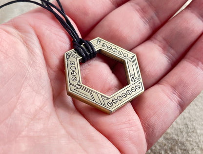 Double sided (Swapped) Bionicle Inspired Three Virtues Pendant