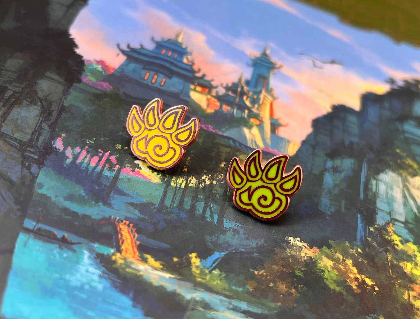 Pet Battles Paw Hard Enamel Pin