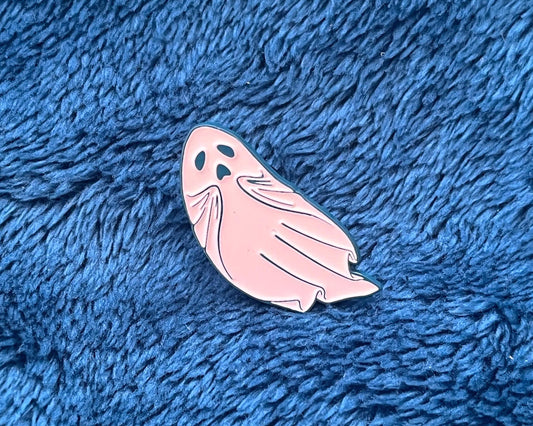Glowing Ghost enamel Pin