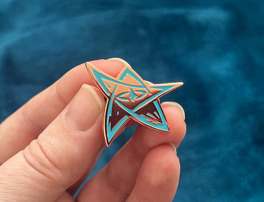 Elder Sign Star Glowing in the Dark Enamel Pin