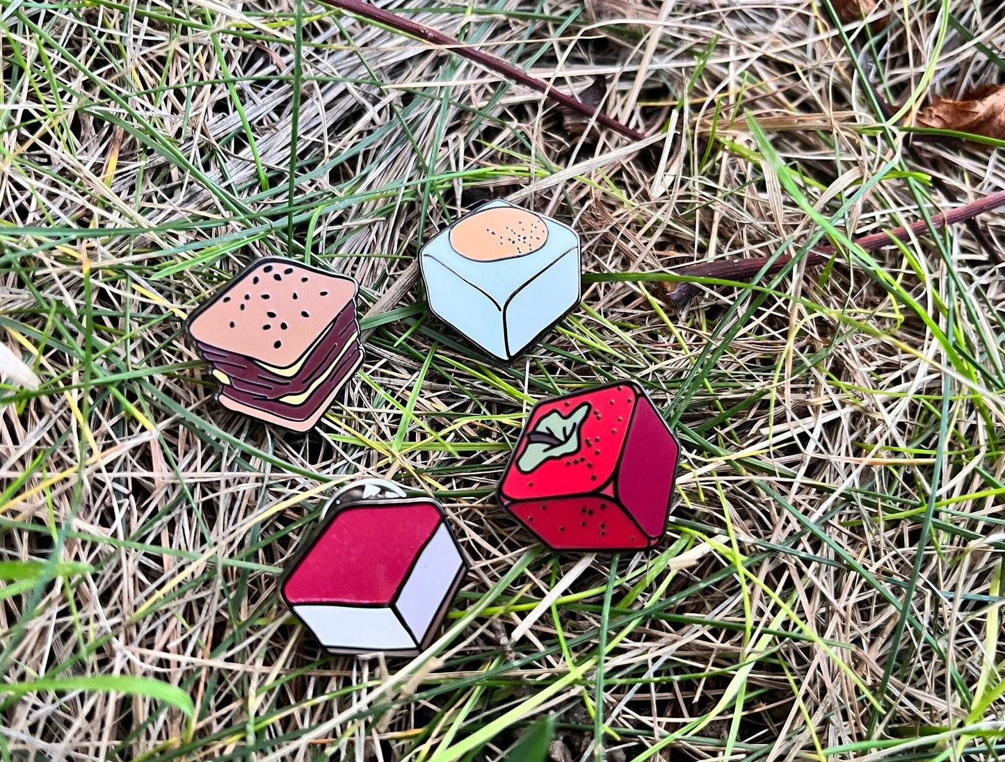 Starfield Chunks Enamel Pins Set of 4