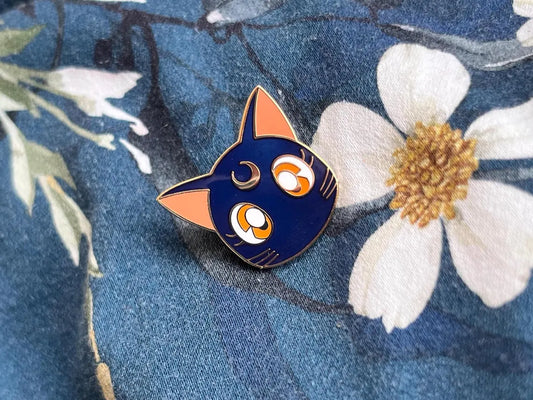 Luna and Artemis Sailor Moon enamel pin