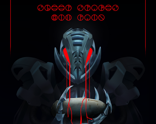 Makuta Teridax Metallic Foil print